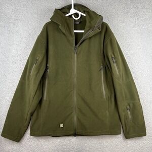 Triple Aught Design Ranger Hoodie Jacket Mens XXL Green Full Zip Polartec TAD